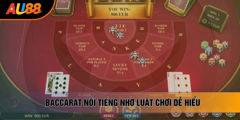 Baccarat nổi tiếng nhờ luật chơi dễ hiểu Baccarat nổi tiếng nhờ luật chơi dễ hiểu